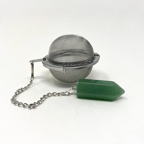 Crystal Tea Strainer Aventurine