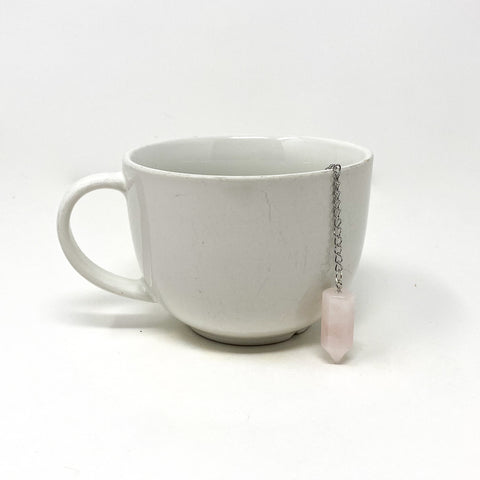 Crystal Tea Strainer Rose Quartz